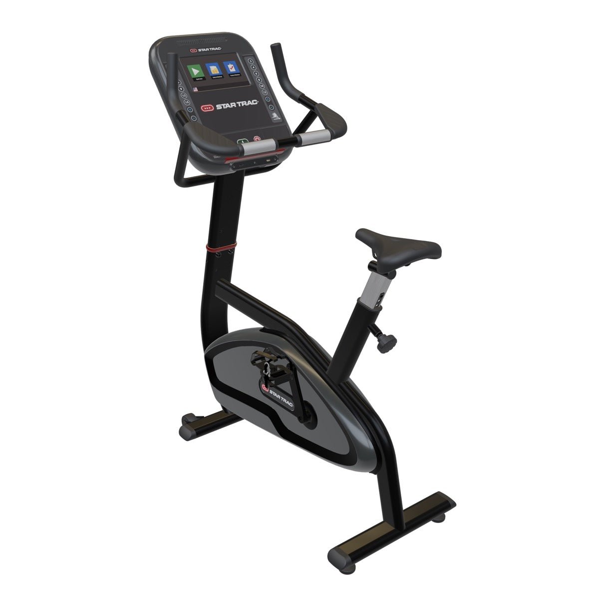 Star Trac 4 Series Upright Bike with 10″ Touchscreen – Ideal for Condo, Apartment, Hotels, School Gyms & Corporate Fitness - Fitness Depot Commercial Toronto